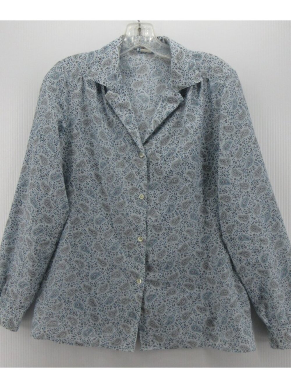 VINTAGE Levis Top Medium 70s Leisure Shirt Paisley Floral Button Up